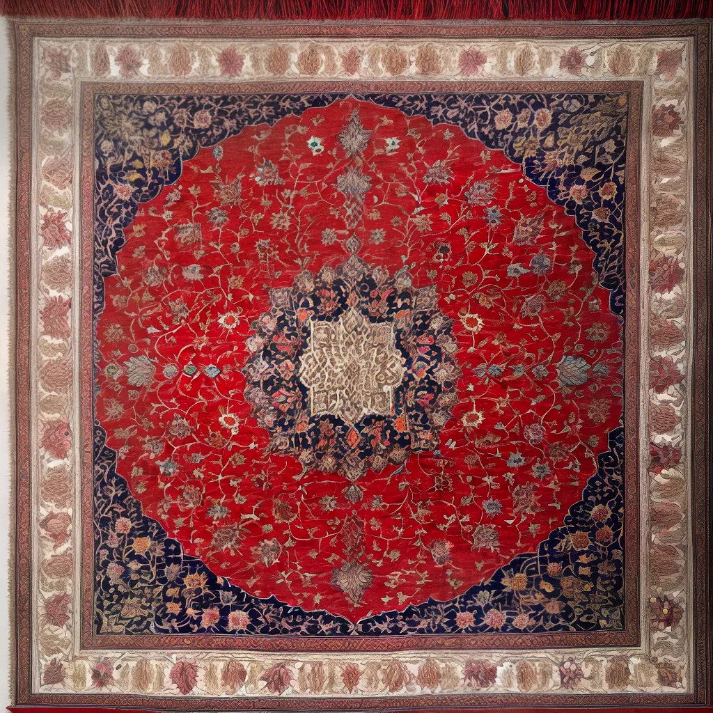 tapete persa tecido artesanal sustentavel