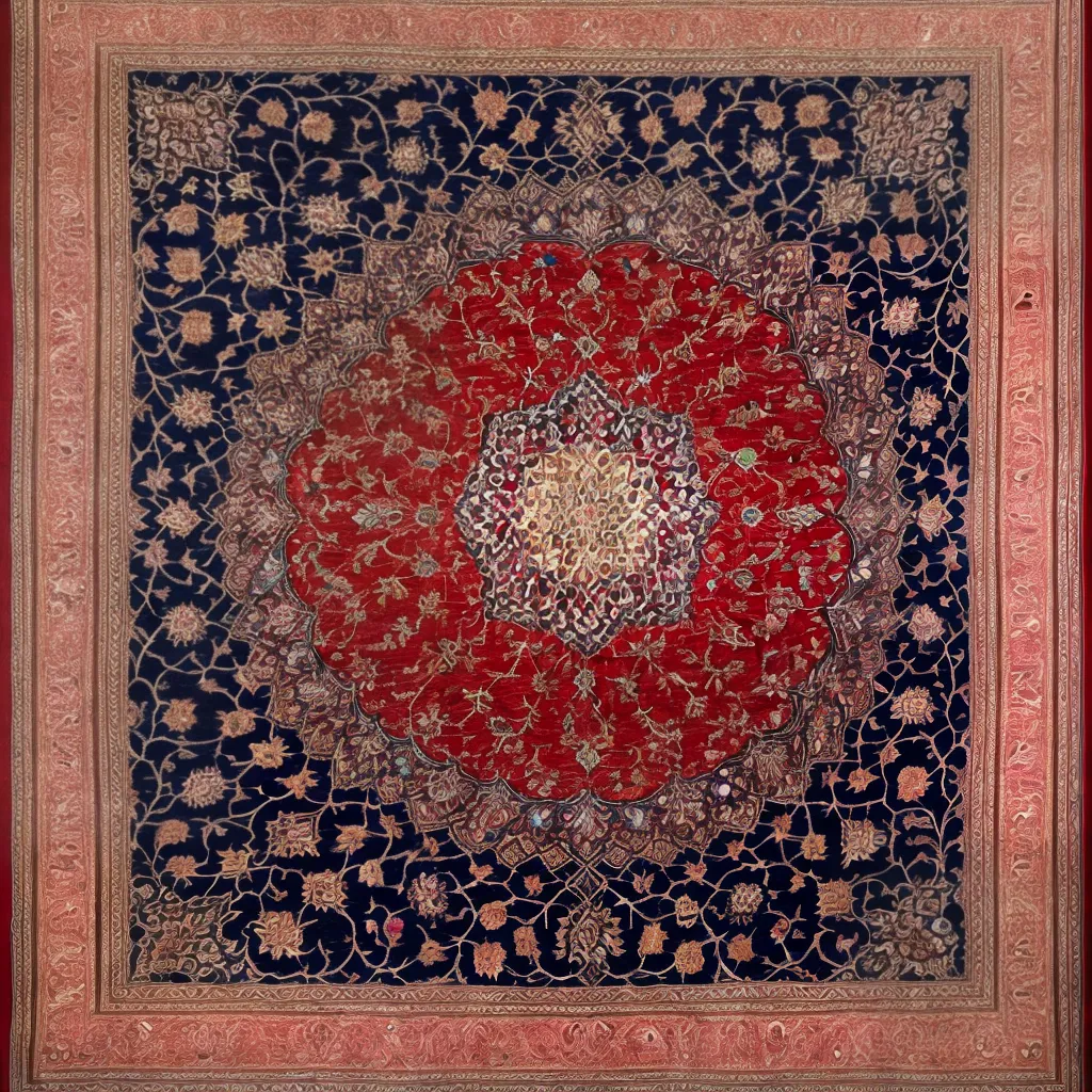 tapete persa artesaos tecido sustentavel