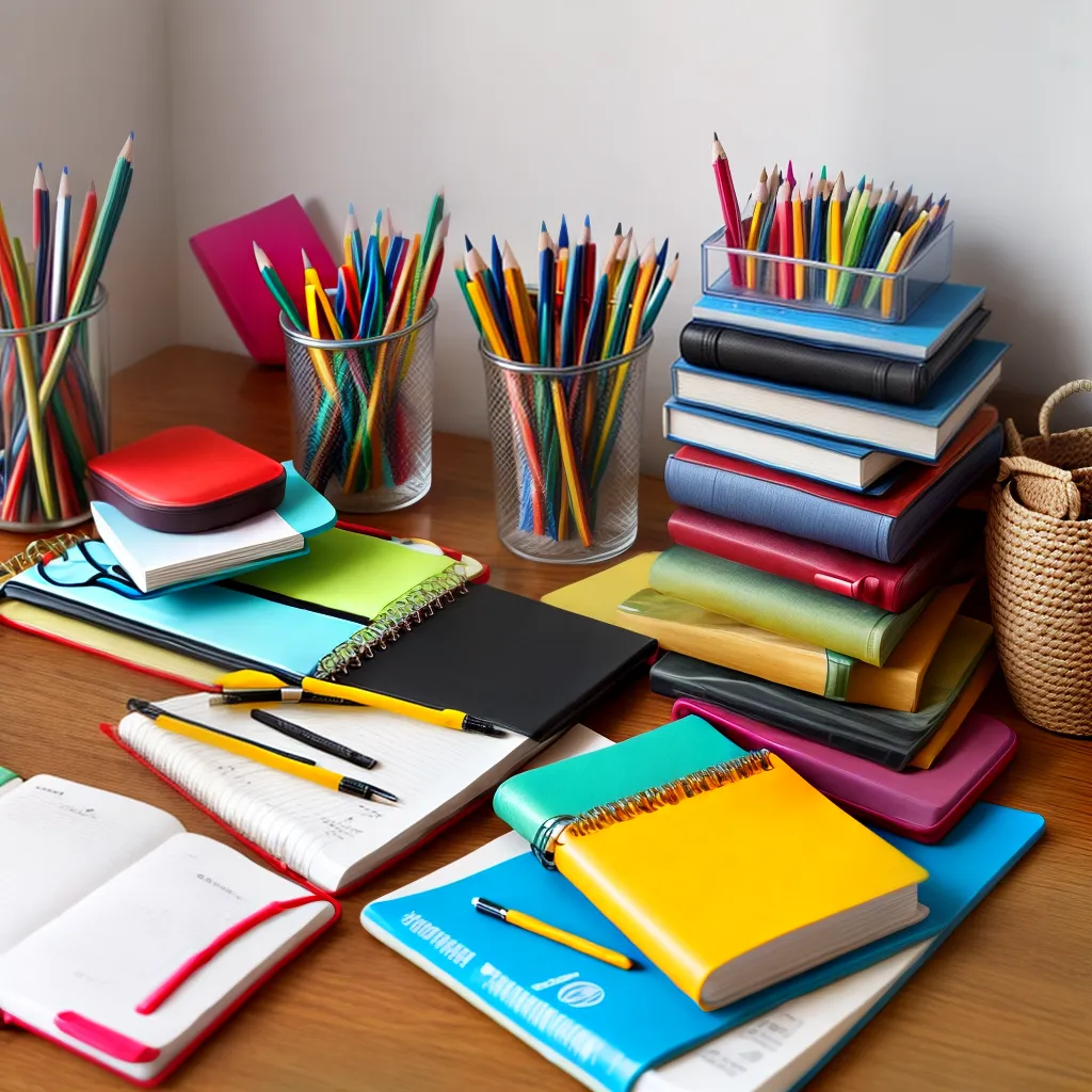 escritorio organizado material escolar 1 escritorio organizado material escolar 1