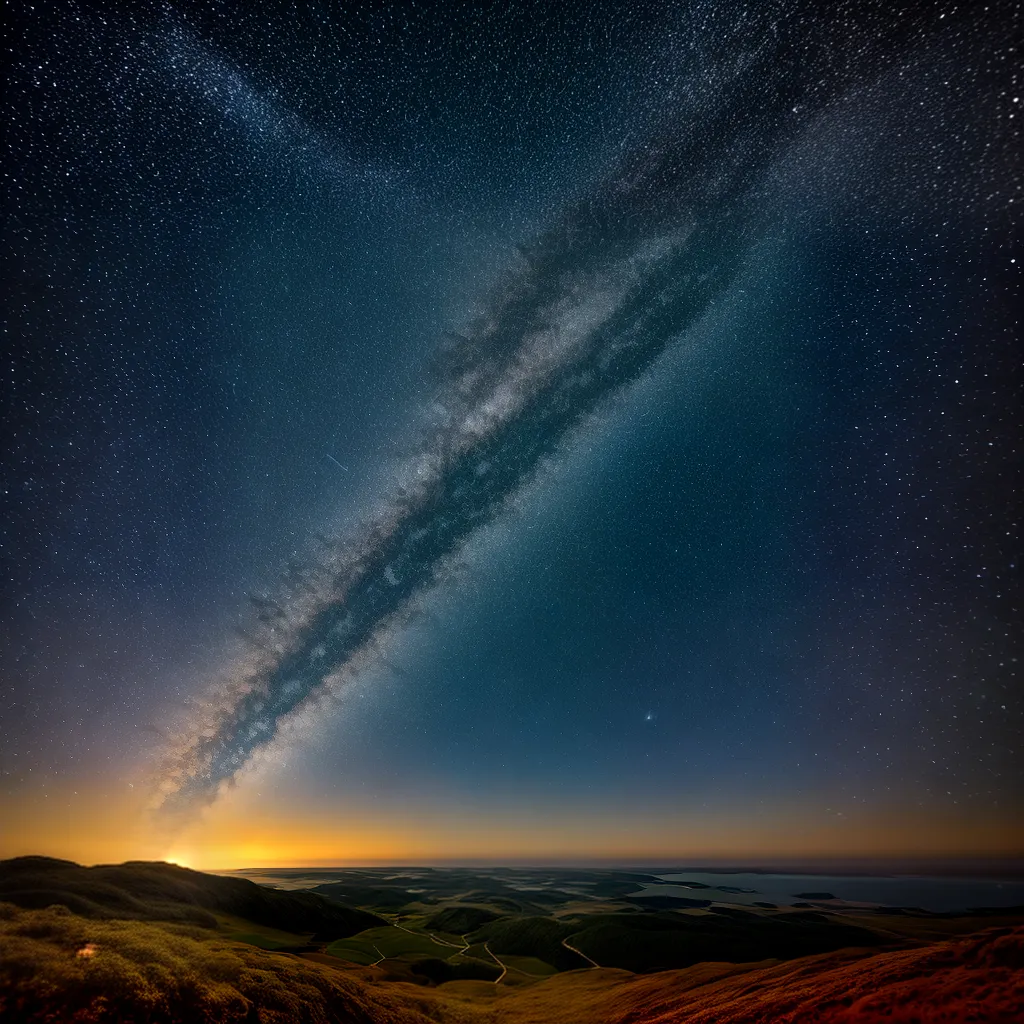 ceu estrelado via lactea lua saturno