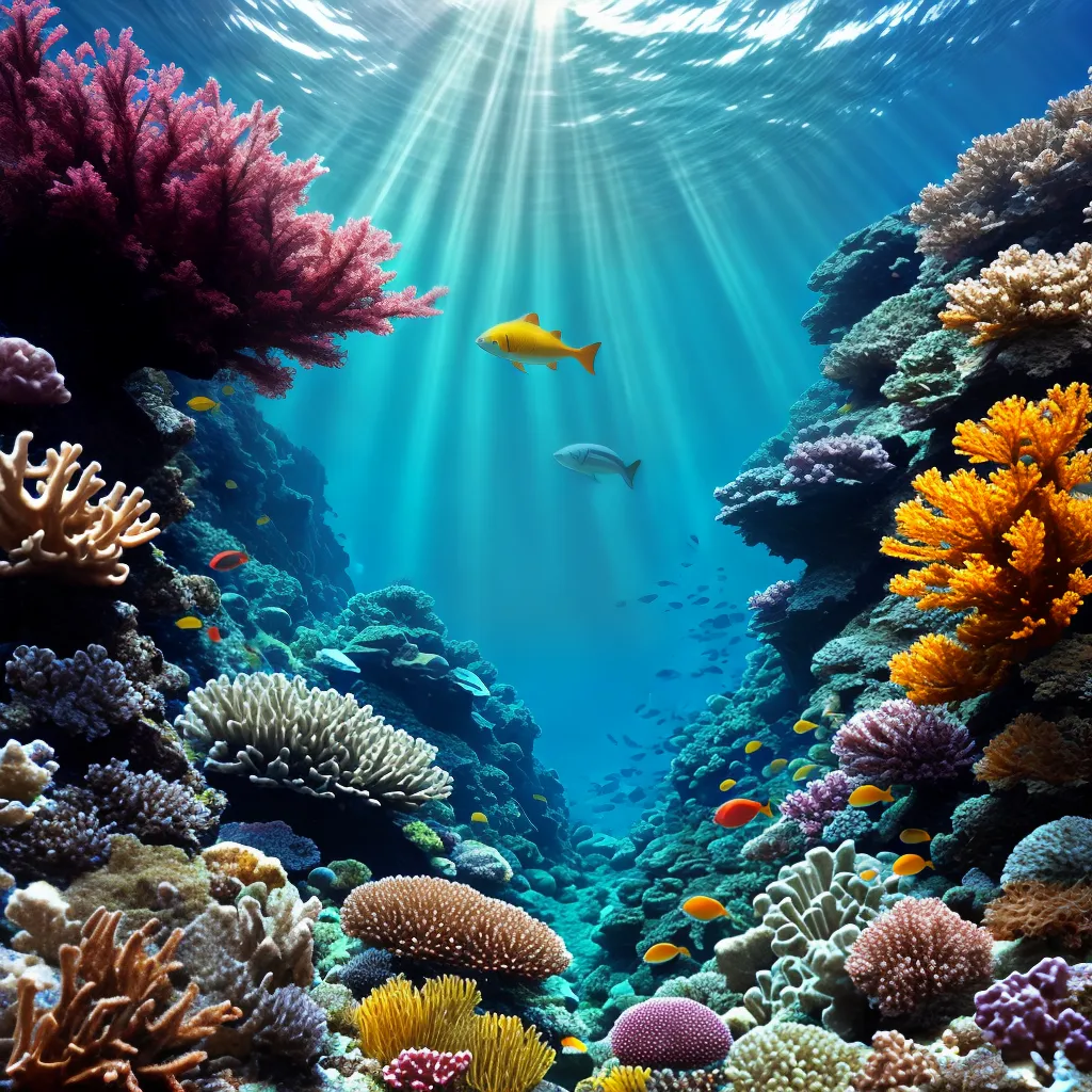 papel de parede submarino peixes coral
