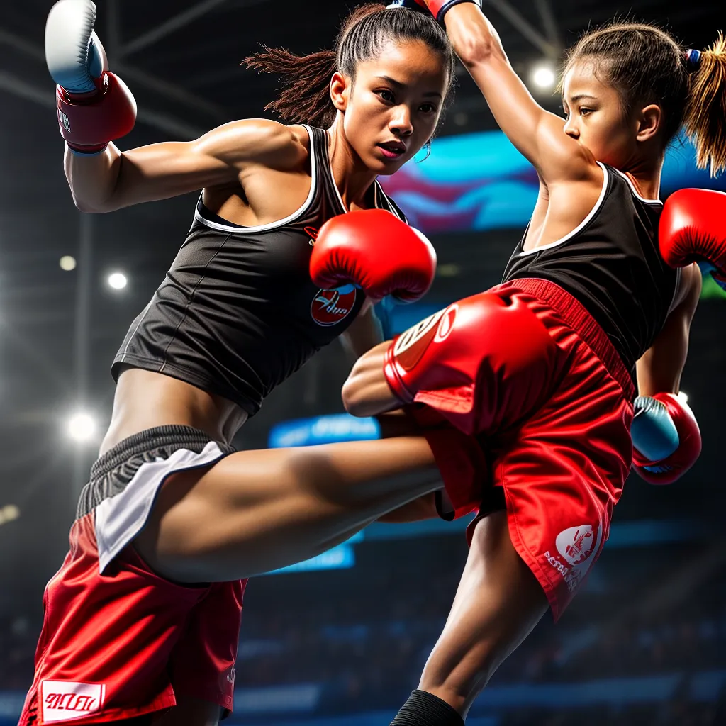 papel de parede kickboxing silhueta energia