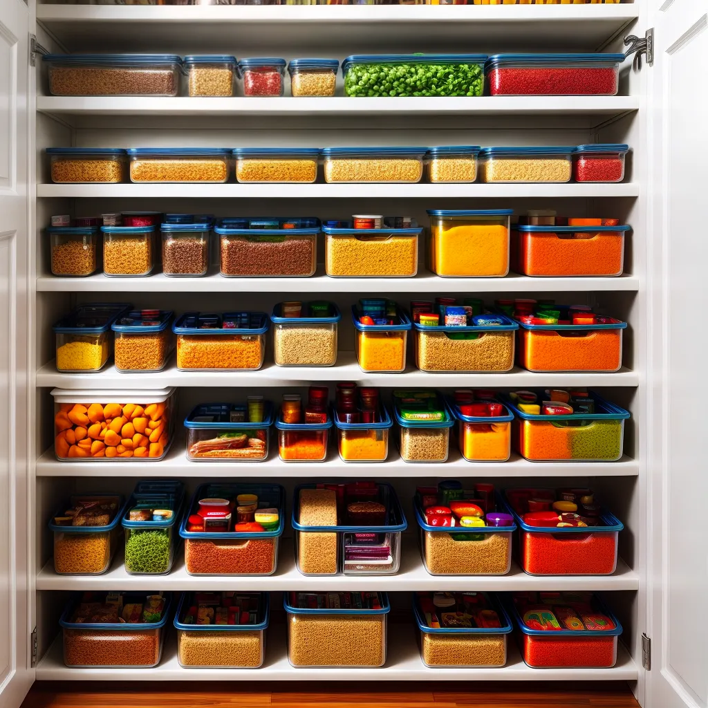 despensa organizada alimentos rotulados despensa organizada alimentos rotulados