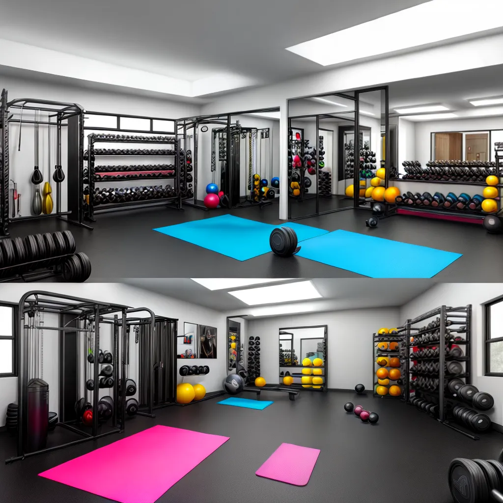 academia casa organizada equipamentos fitness