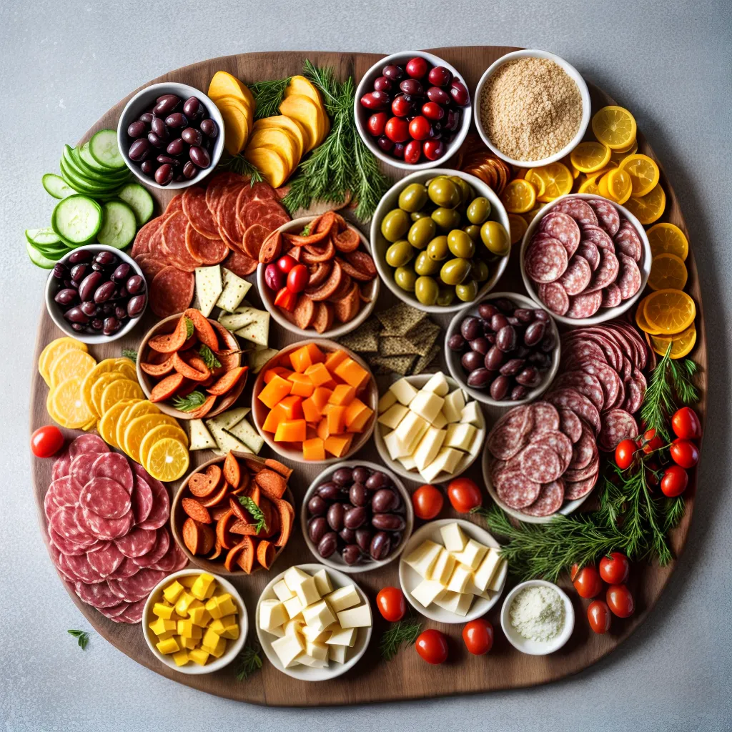 tabua charcutaria colorida sabores 1
