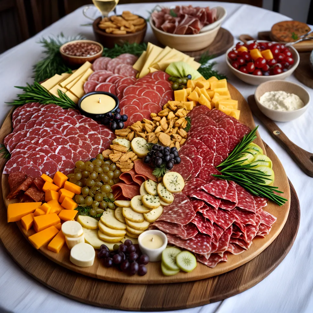 tabua charcutaria queijos frutas jantar