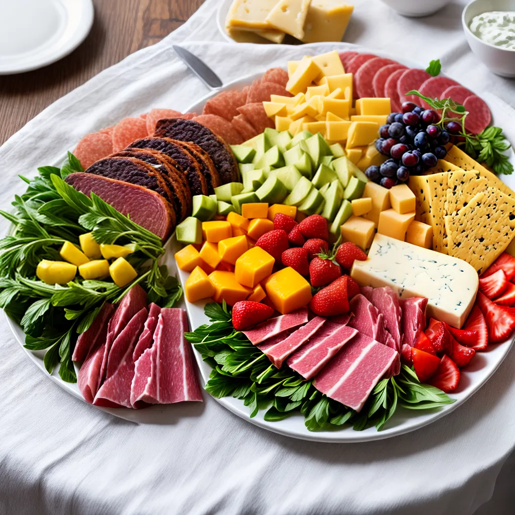 mesa frios queijos frutas toalha mesa frios queijos frutas toalha