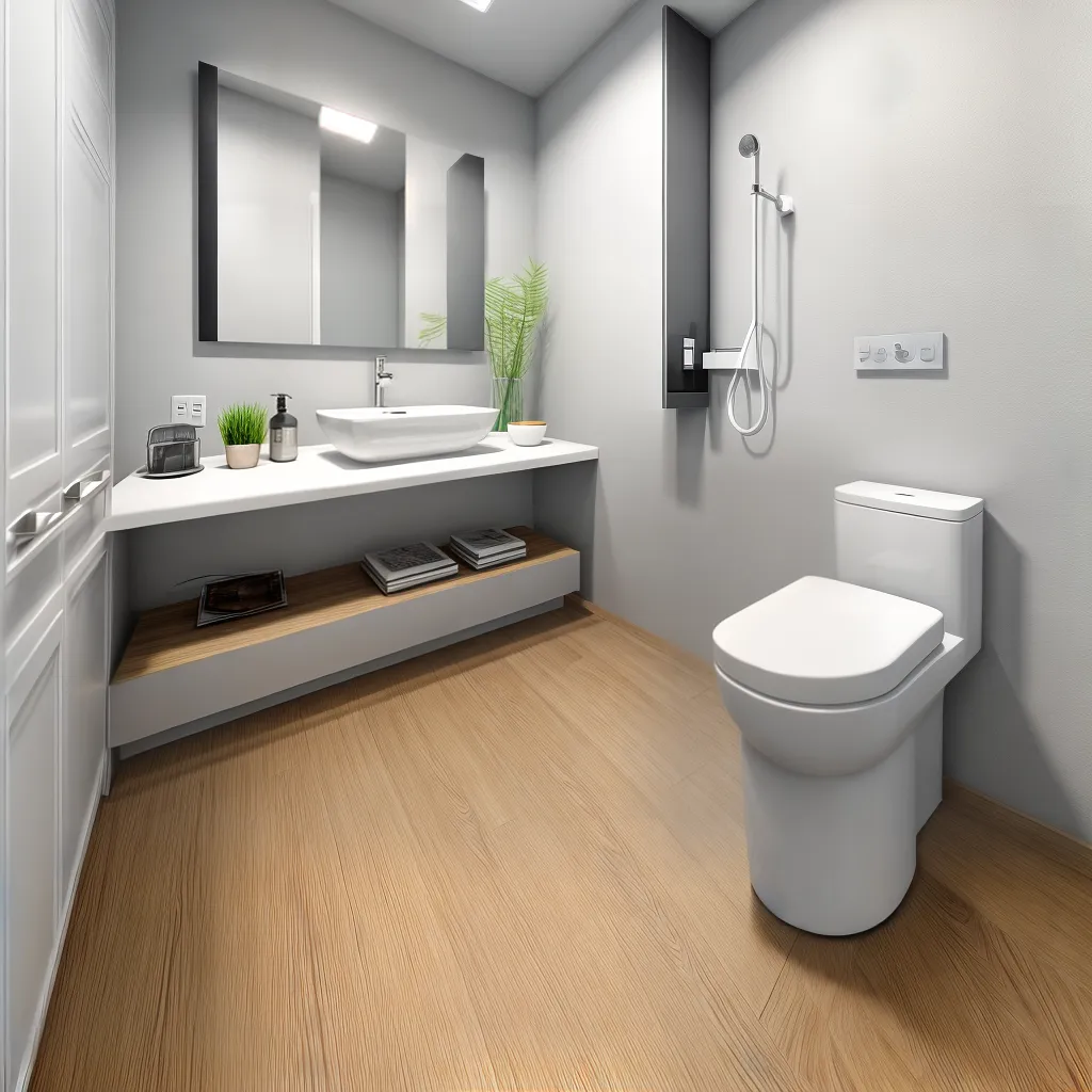 lavabo moderno pia marmore azulejos espelho