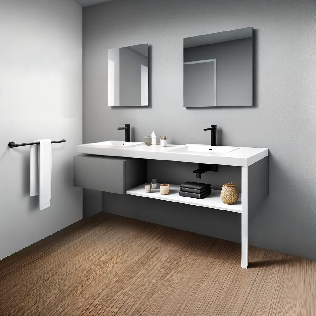 lavabo moderno pia marmore torneira espelho