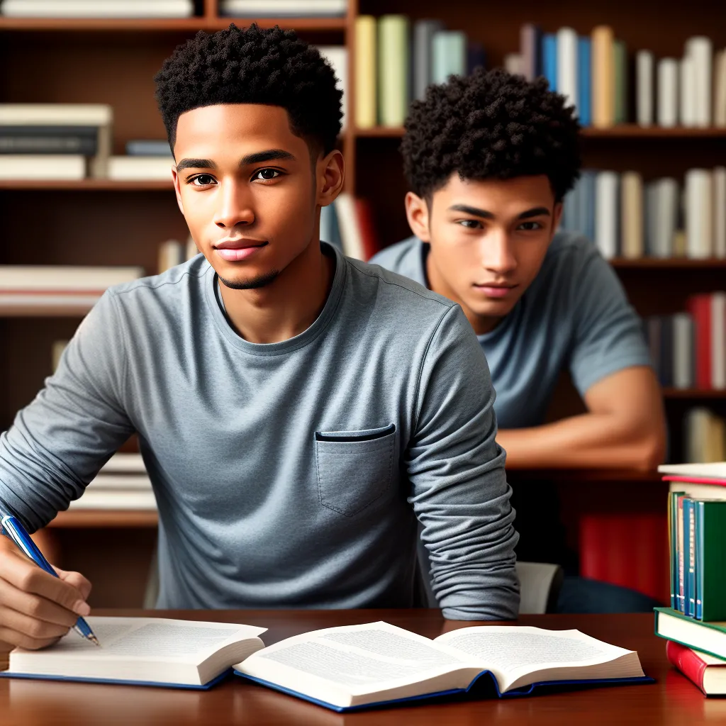 estudante determinado materiais estudo