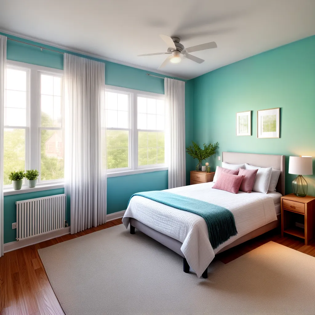 quarto pastel luz sol tranquilidade