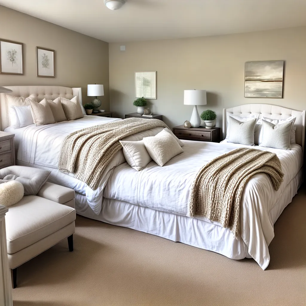 quarto elegante neutral tranquilo