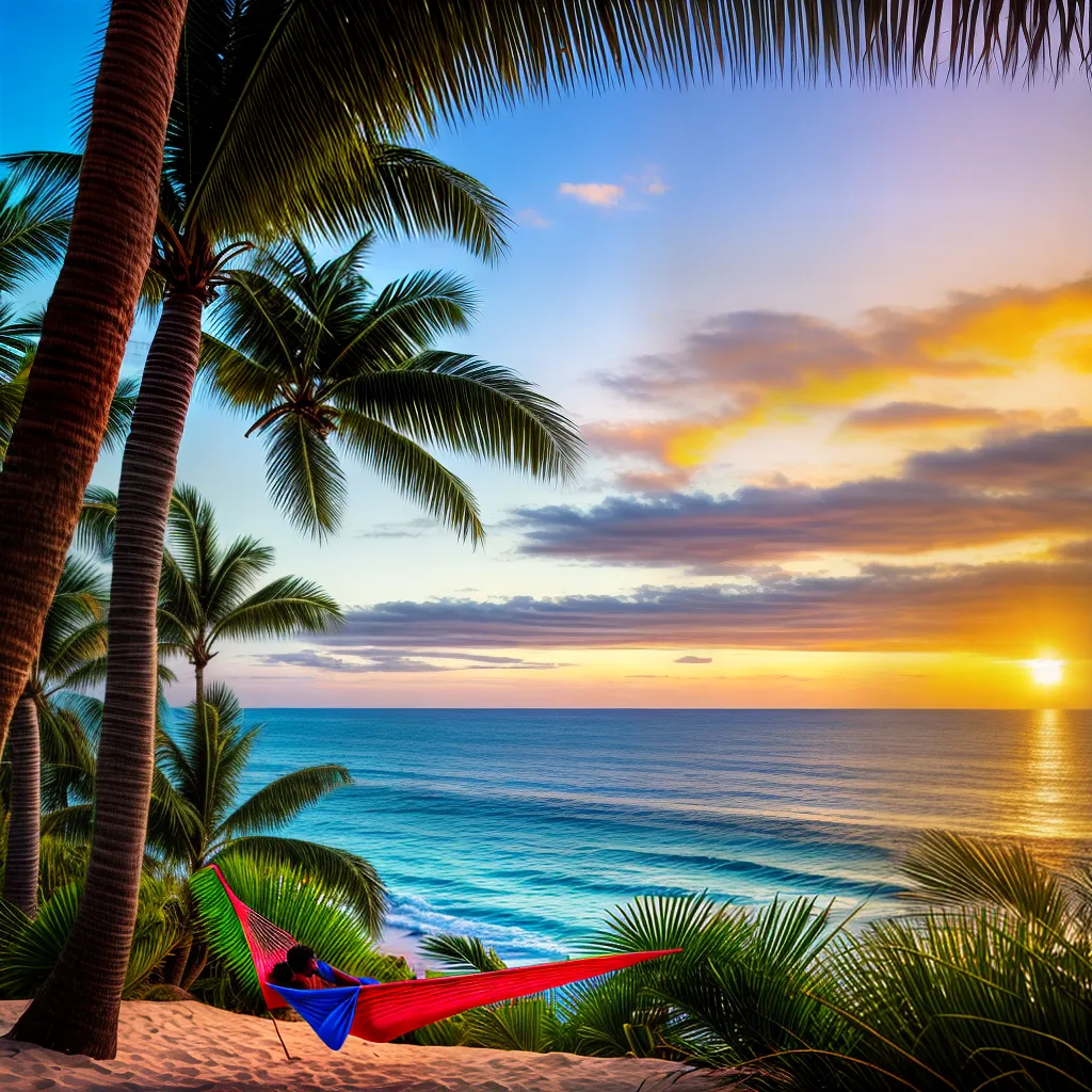 praia tropical por do sol hammock bossa nova 1