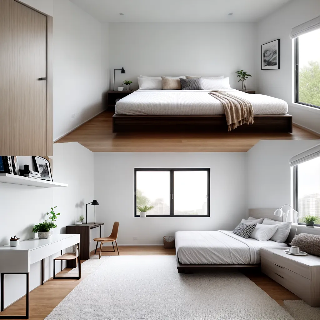 quarto sereno limpo minimalista