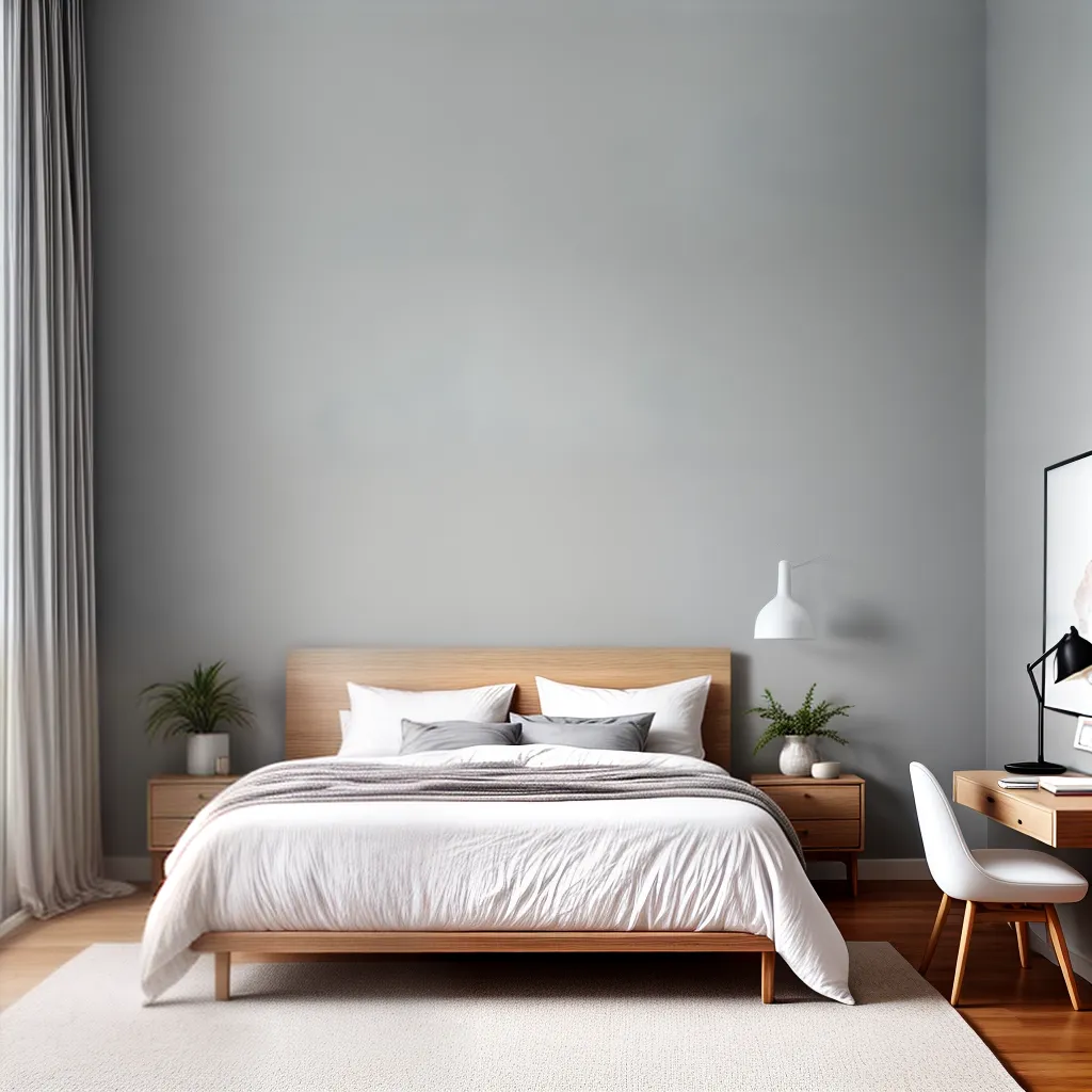 quarto minimalista sereno