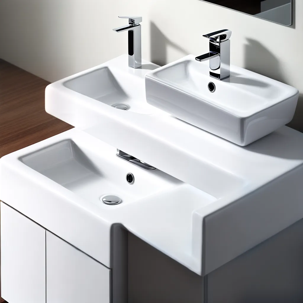 pia japonesa porcelana branca minimalista