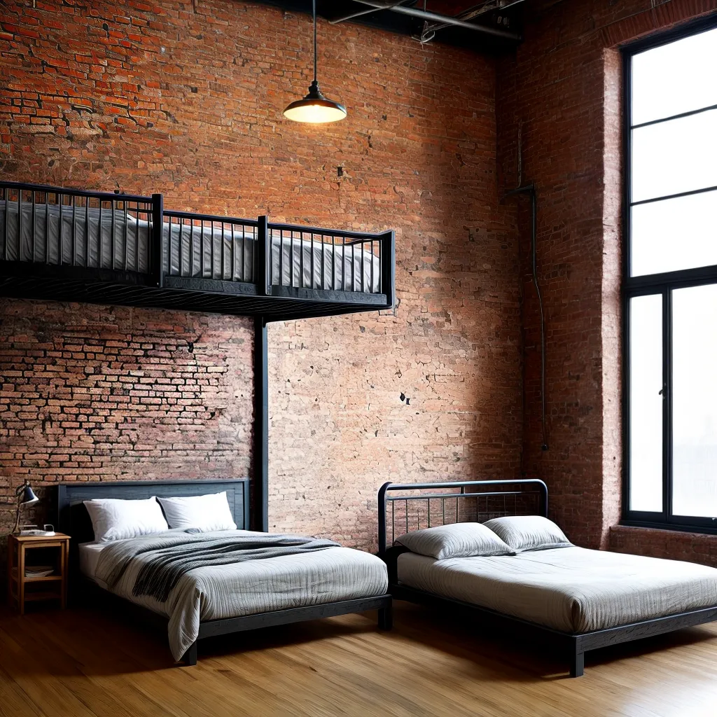 quarto aconchegante estilo industrial 4