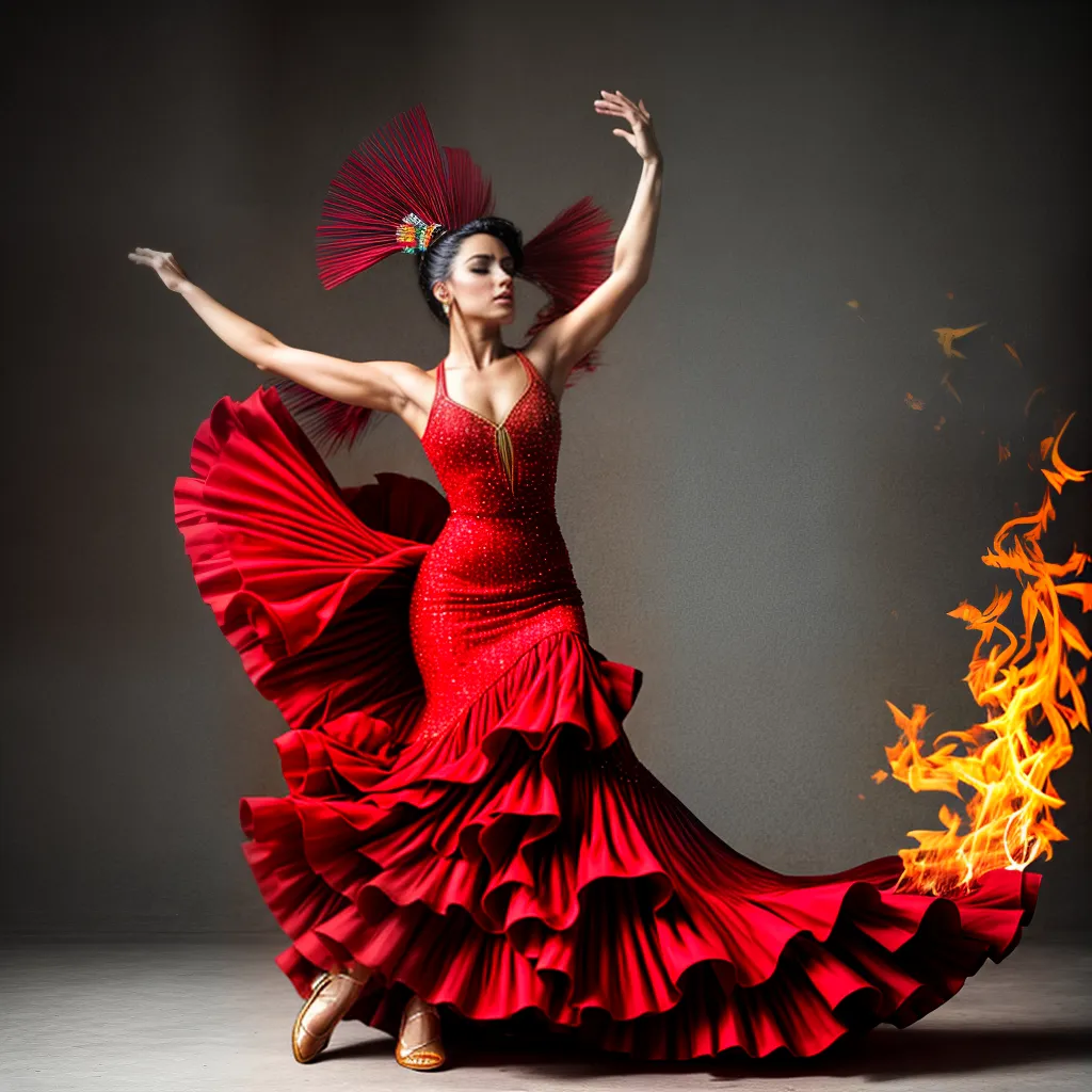 dancarina flamenco paixao fogo celular