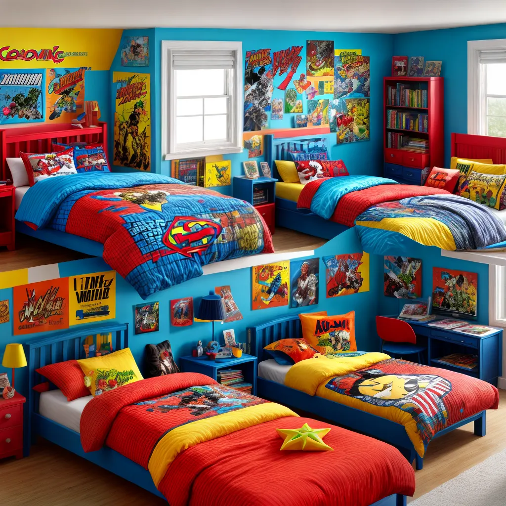 quarto colorido decoracao quadrinhos quarto colorido decoracao quadrinhos
