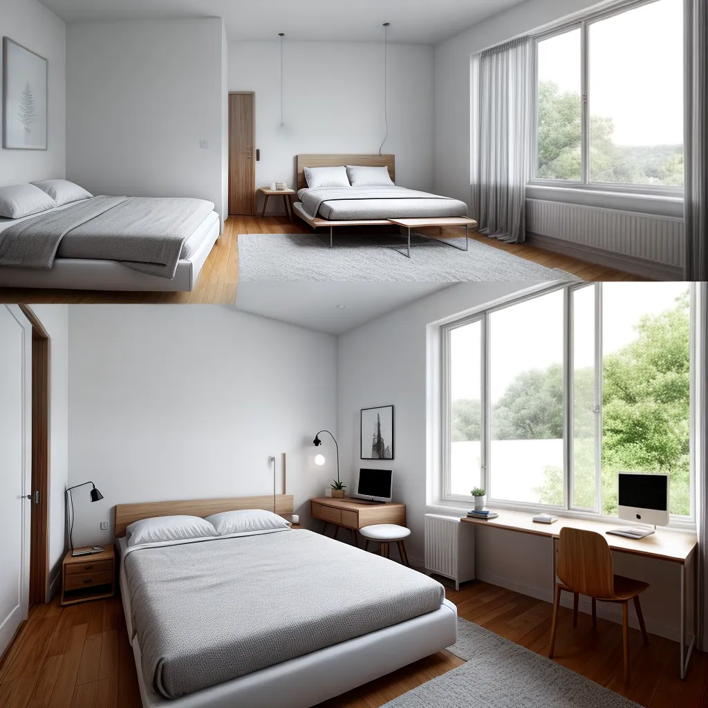 quarto minimalista organizado sereno 1