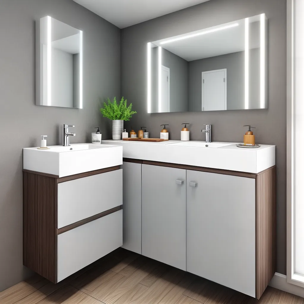 lavabo moderno espelho cromado