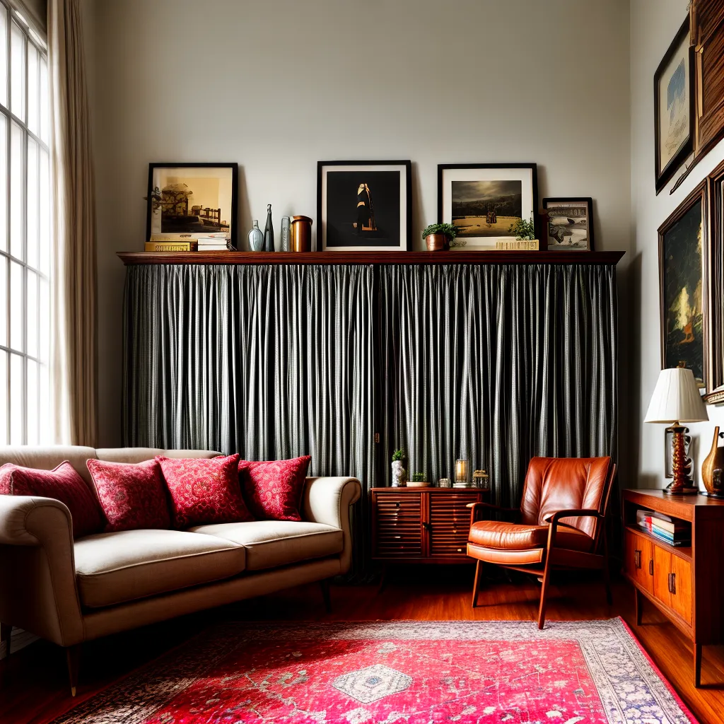 sala vintage ambiente acolhedor