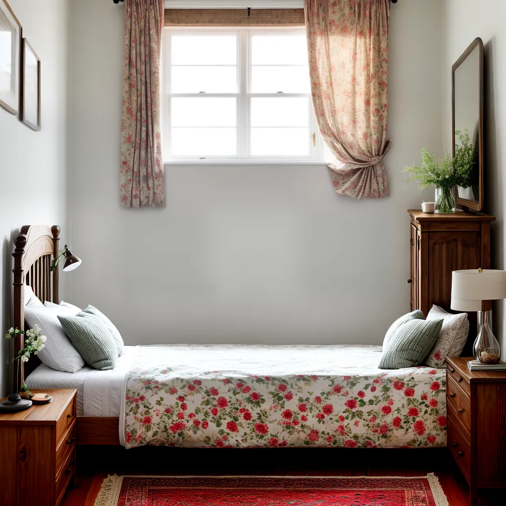 quarto rustico campo cama madeira
