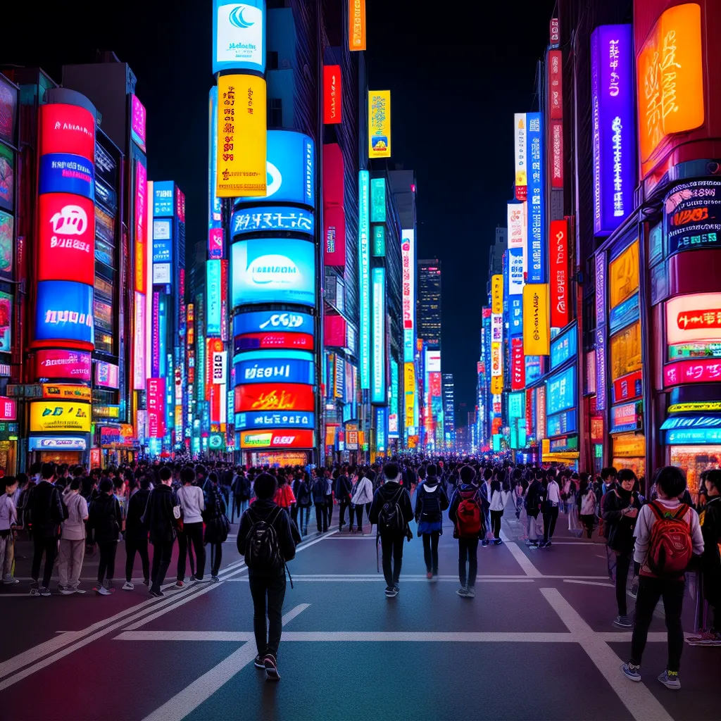 cidade japonesa neon jpop juventude 1