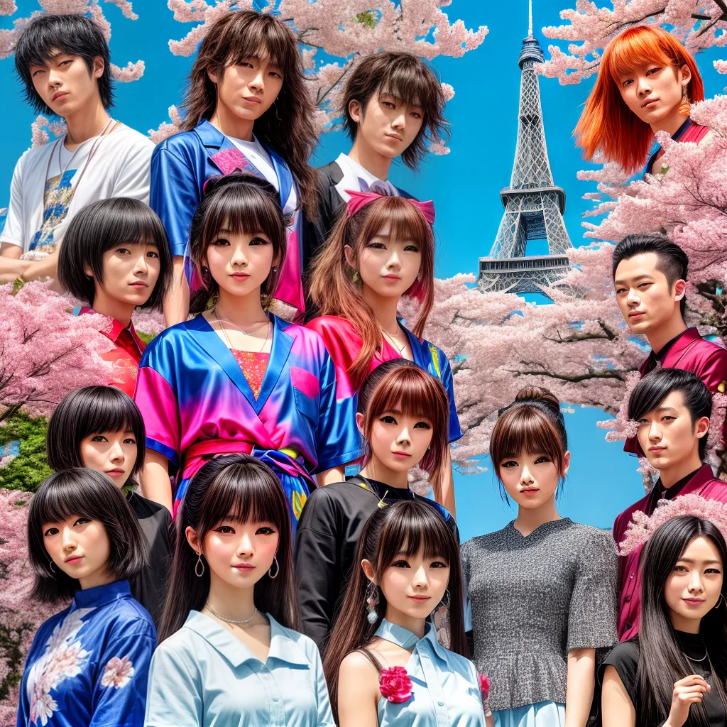 jpop albuns ilustracoes japao torre cerejeiras