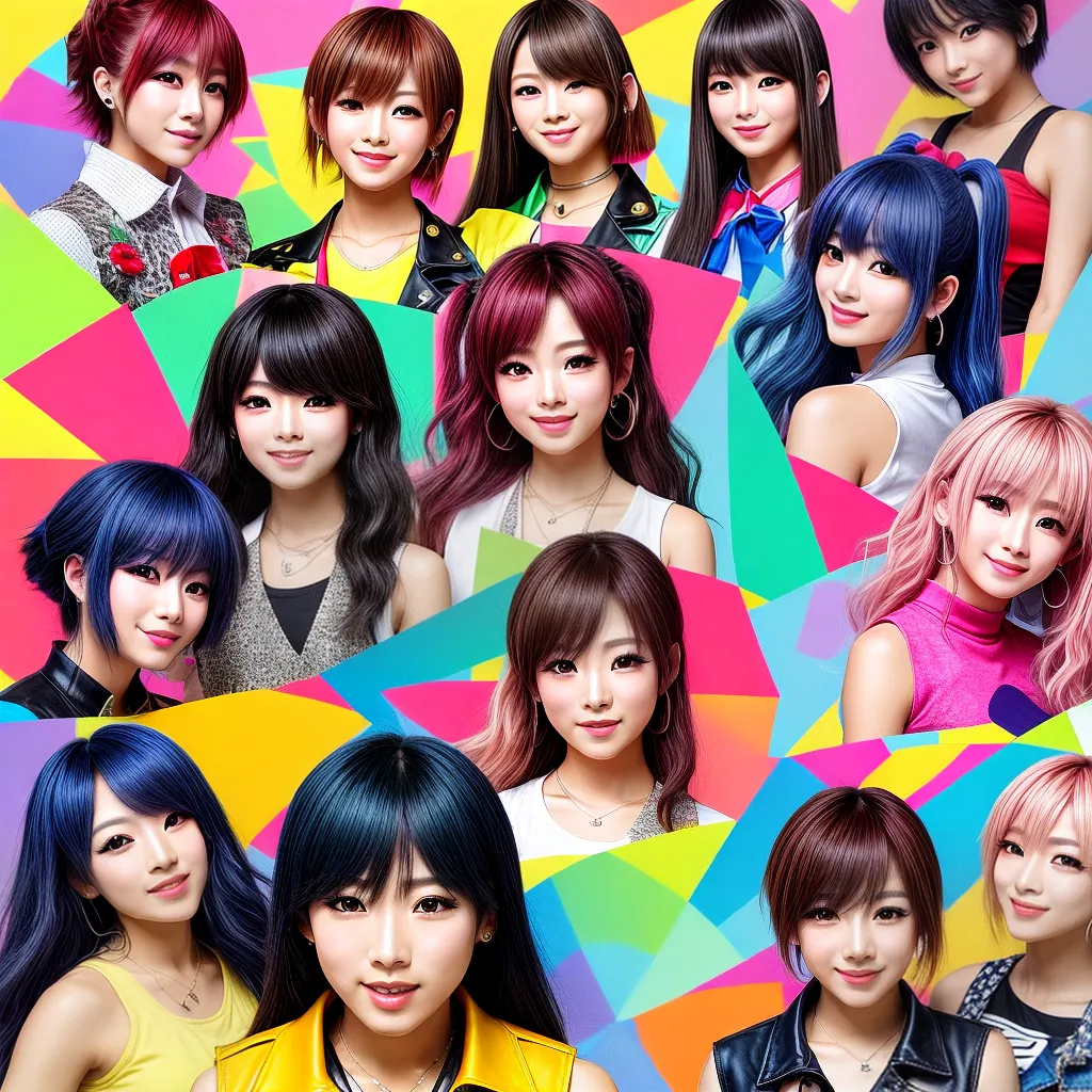 jpop idols energia expressao colorido