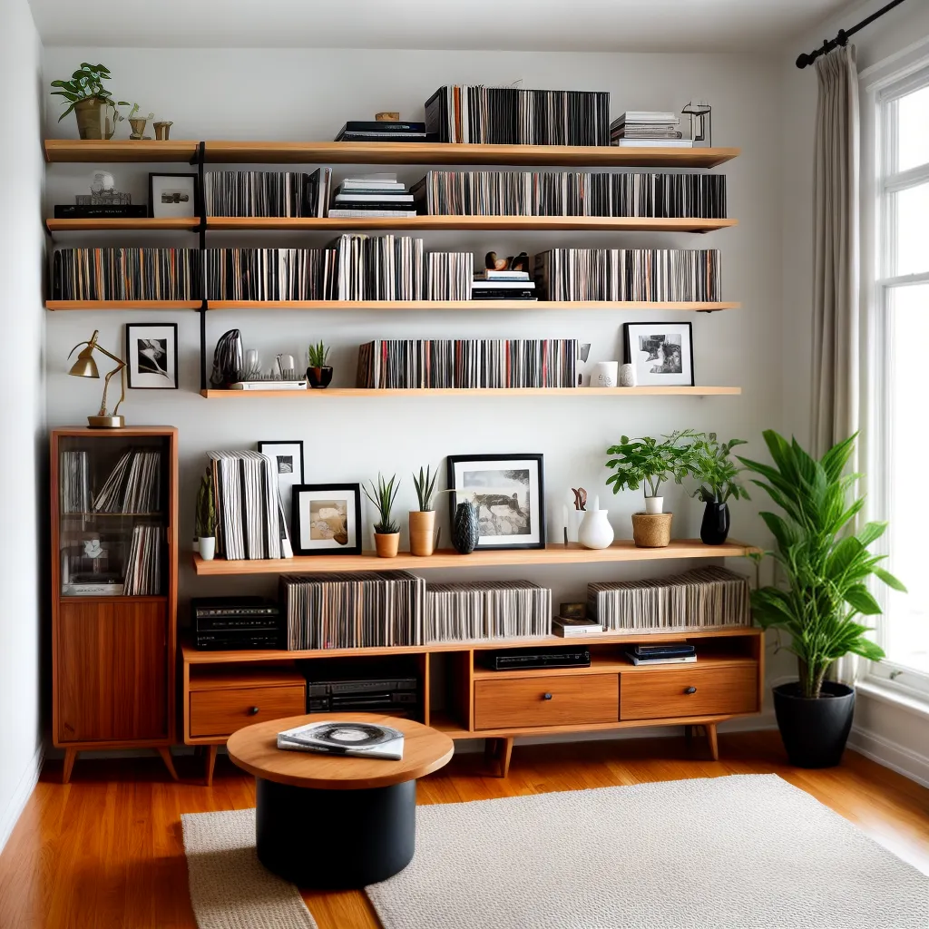 sala estar vitrola vinil decoracao