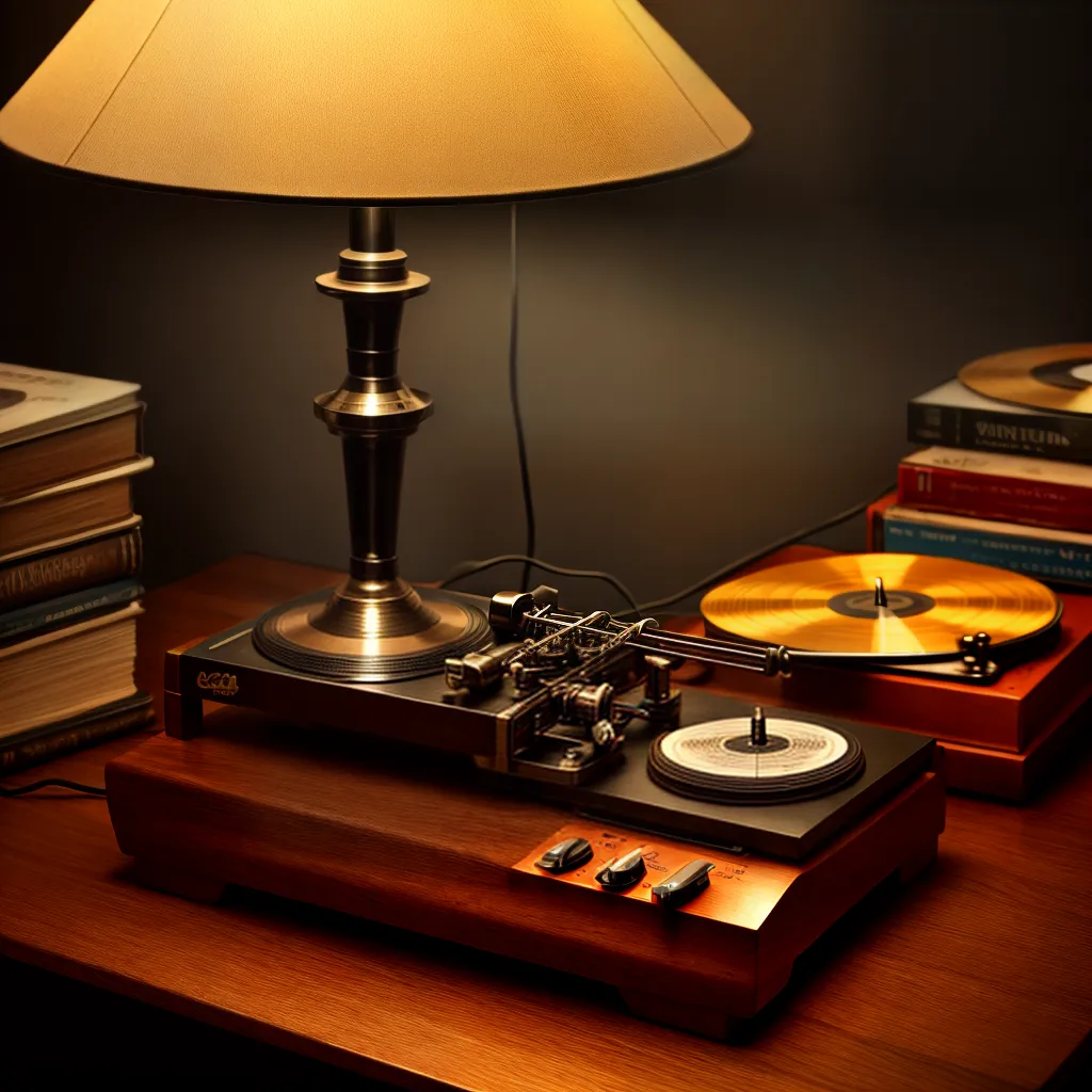 gramofone vinil luz ambiente historia