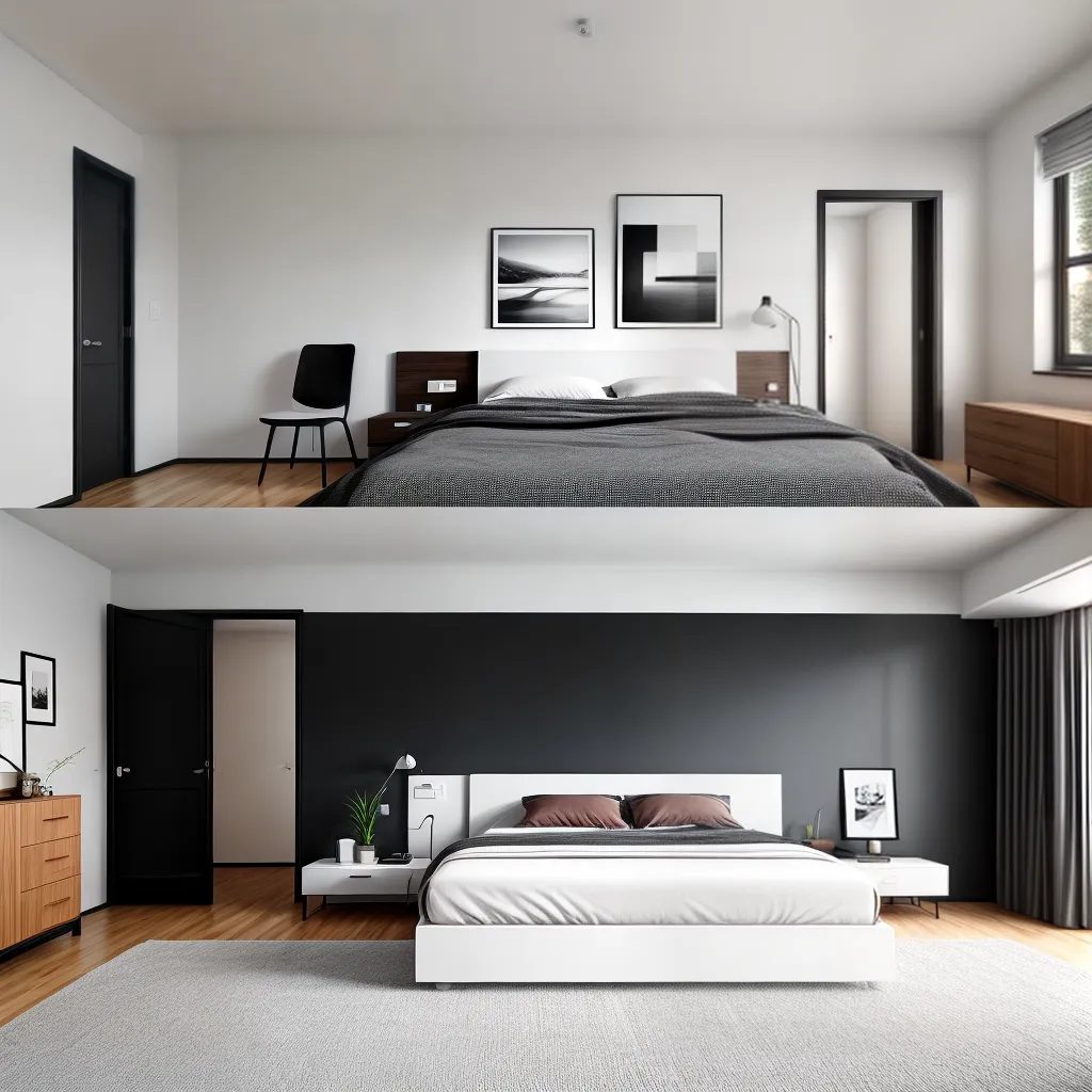 quarto minimalista bauhaus decoracao
