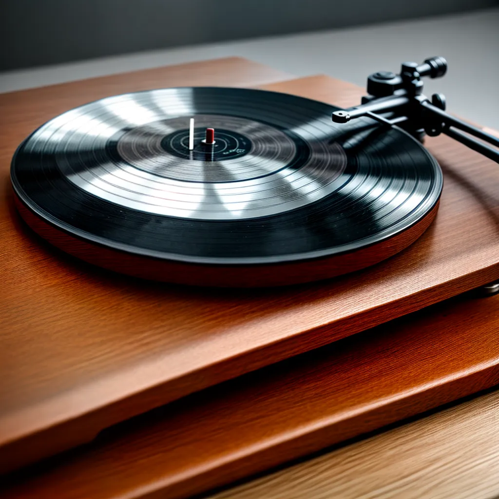 tocador vinil ambiente acolhedor