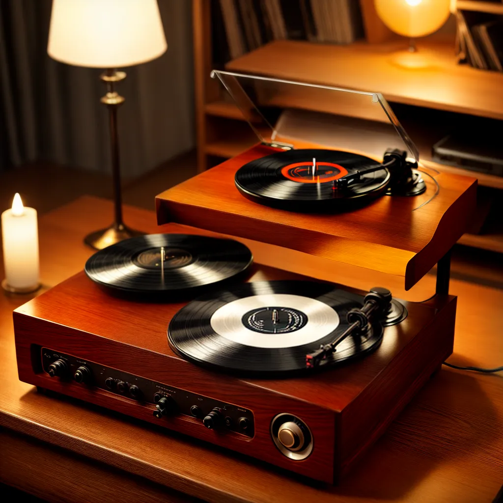 toca discos vintage colecao vinil 5