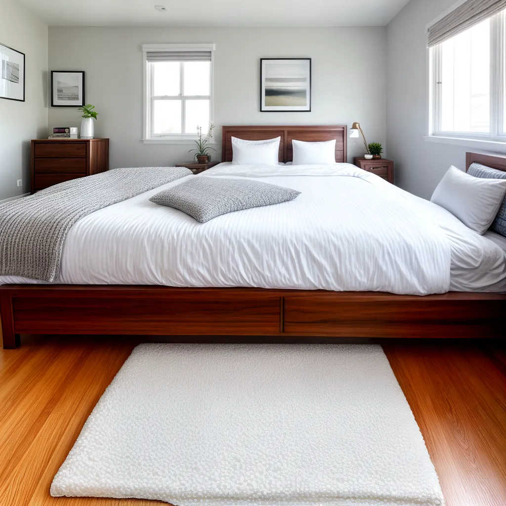 quarto aconchegante cama branca luz