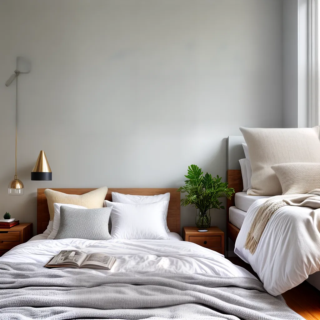 quarto aconchegante cama branca luz natural