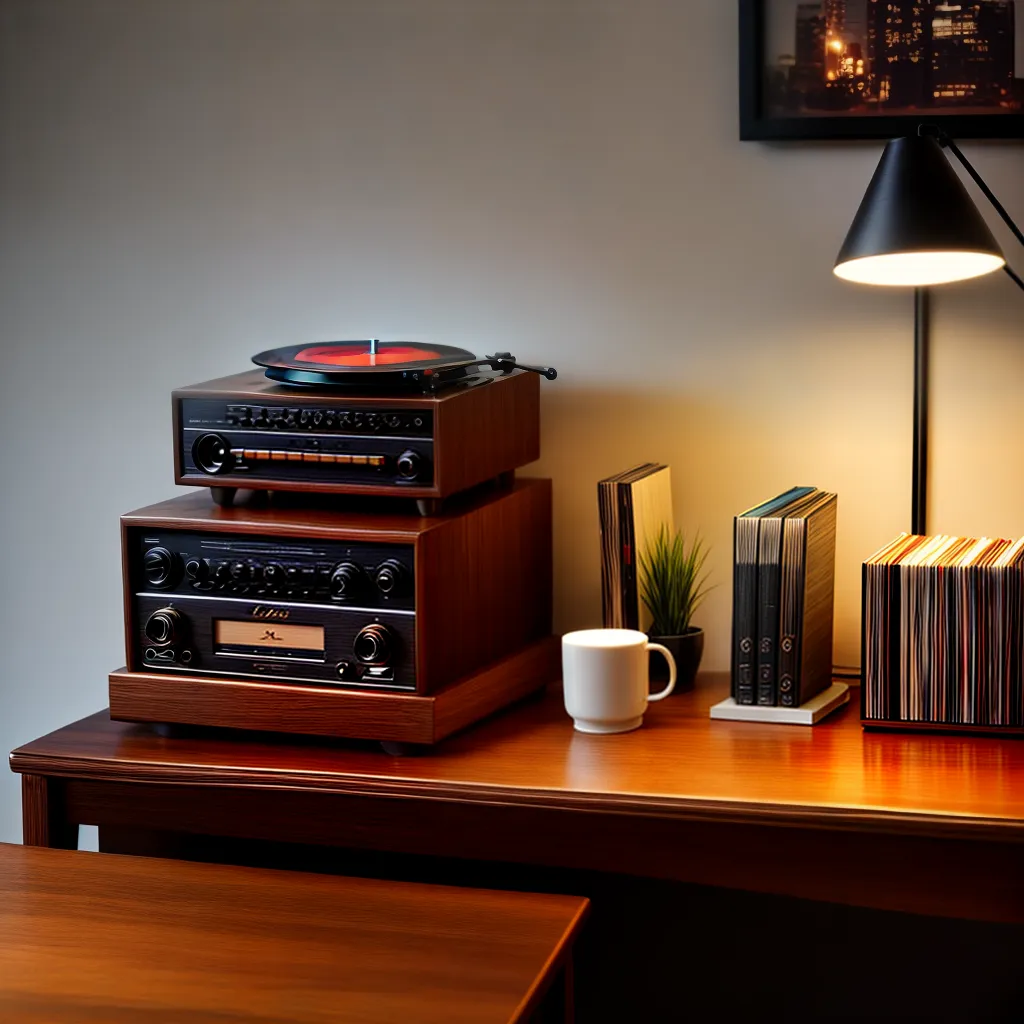 tocador vinil madeira escritorio moderno