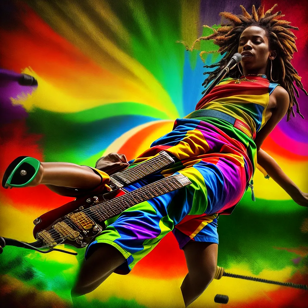 tela smartphone reggae colorida