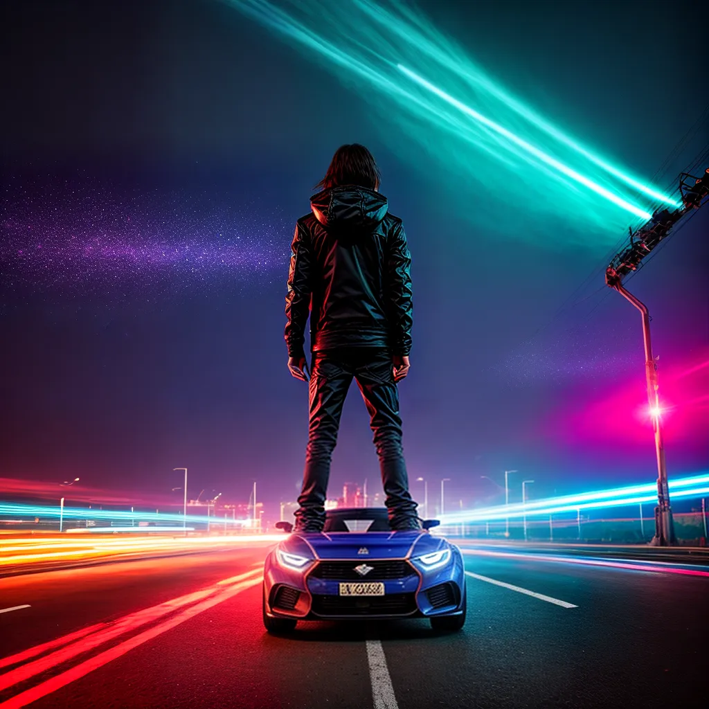 celular synthpop 80s danca neon