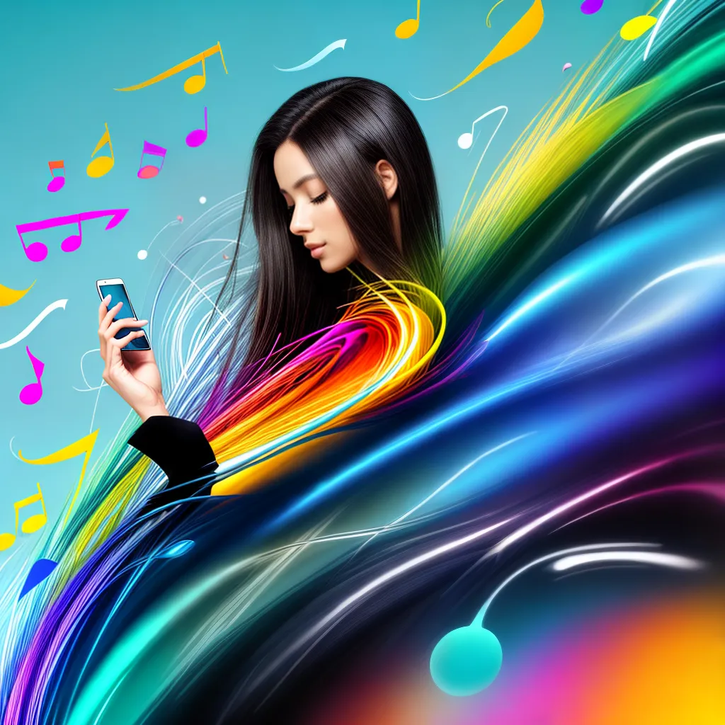 smartphone jazz musica ondas