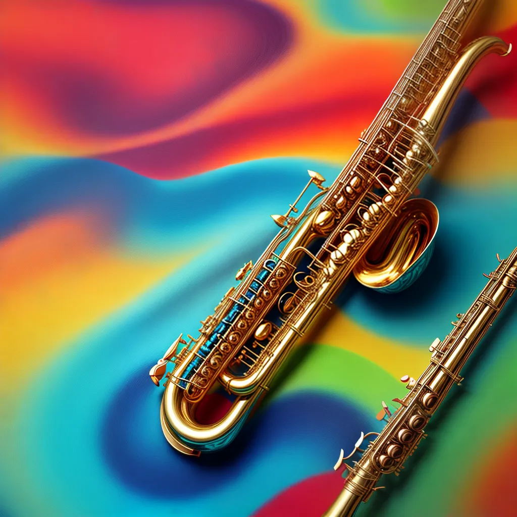 papel de parede jazz saxofone notas 2