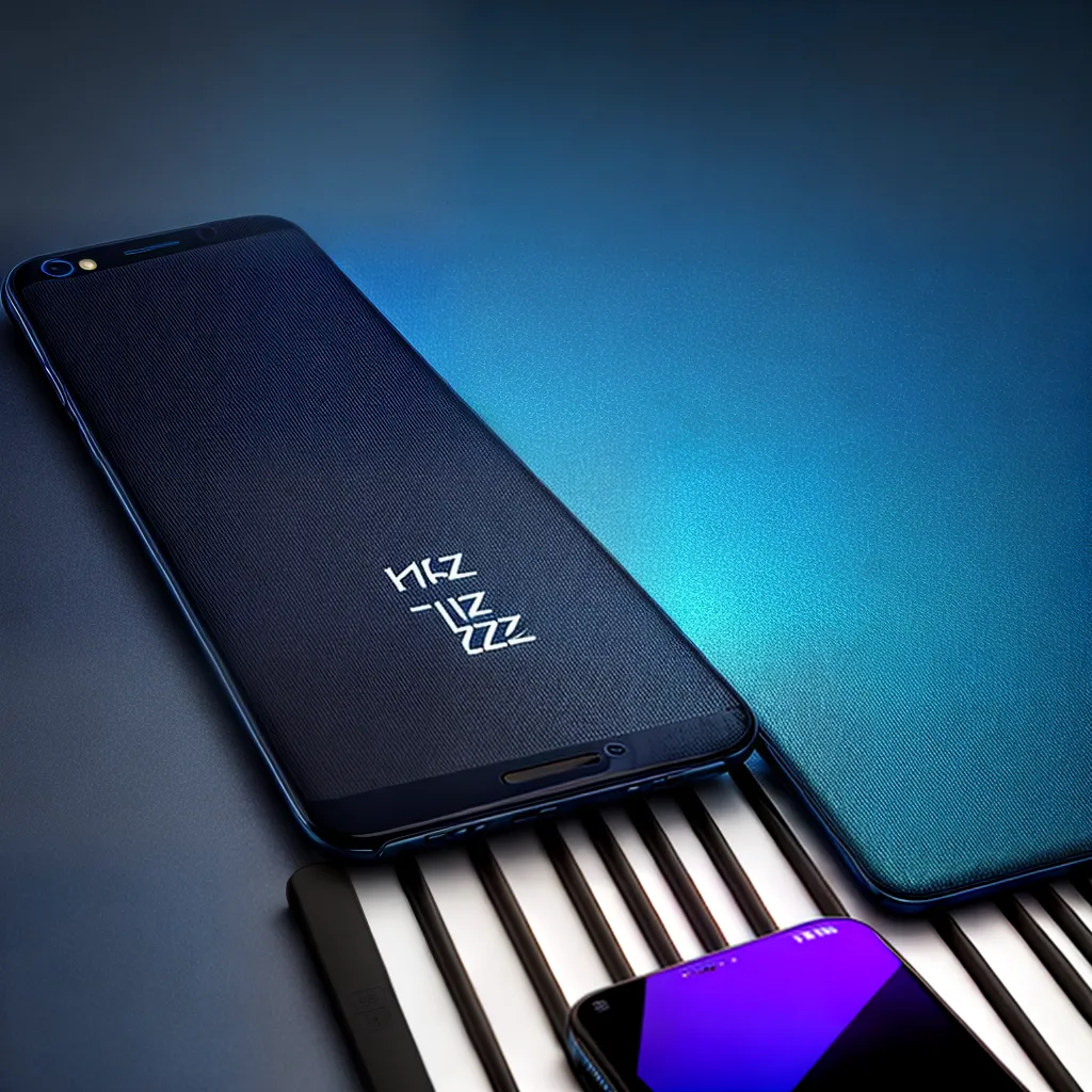smartphone tela jazz azul tranquilidade