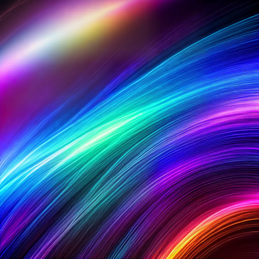 paisagem digital animada cores vibrantes