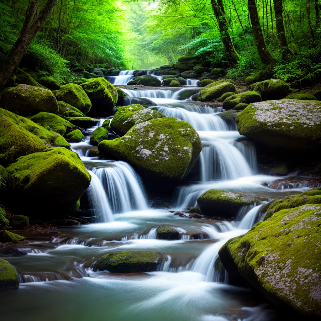 wallpaper animado cascata natureza