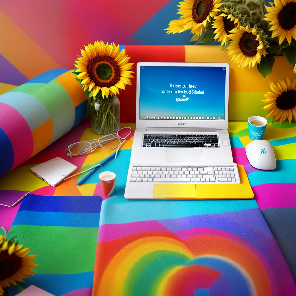 computador desktop papel de parede positivo