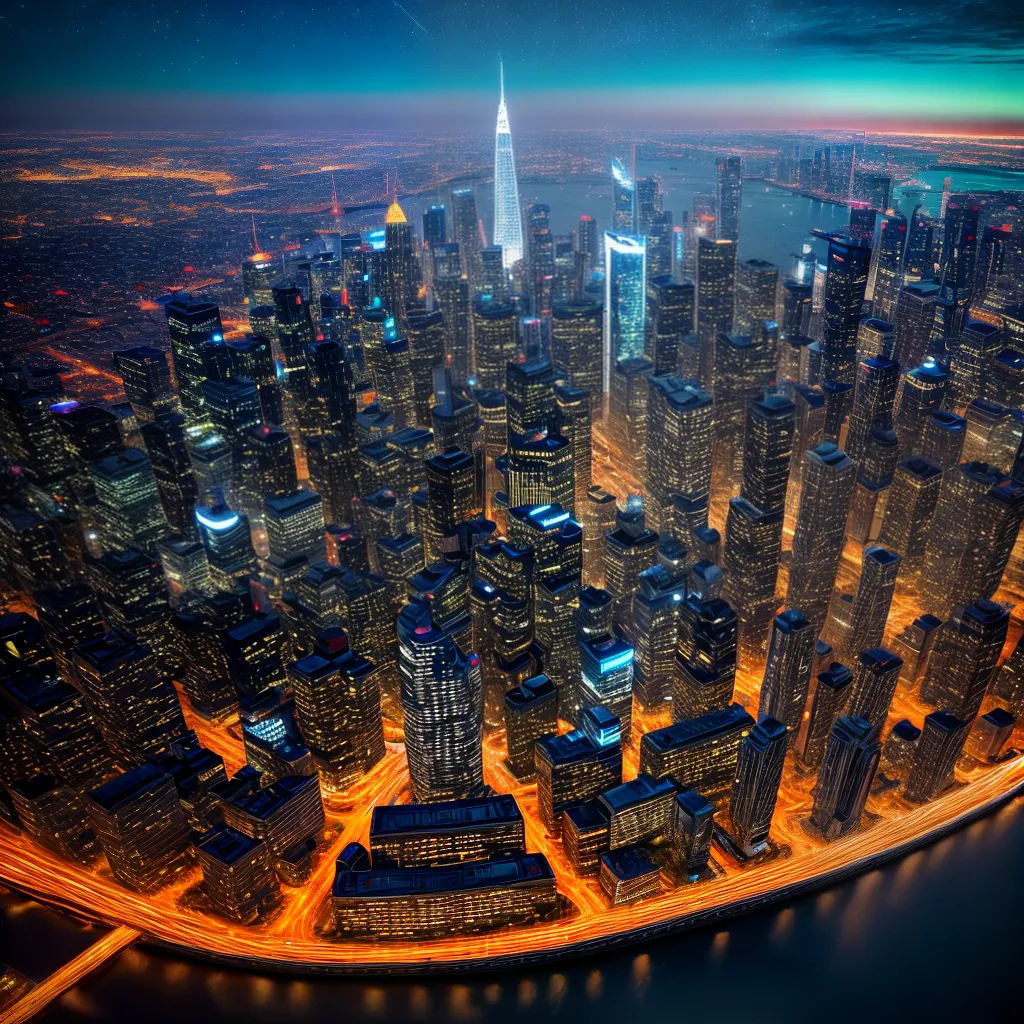 cidade futurista neon arranha ceu nave cidade futurista neon arranha ceu nave