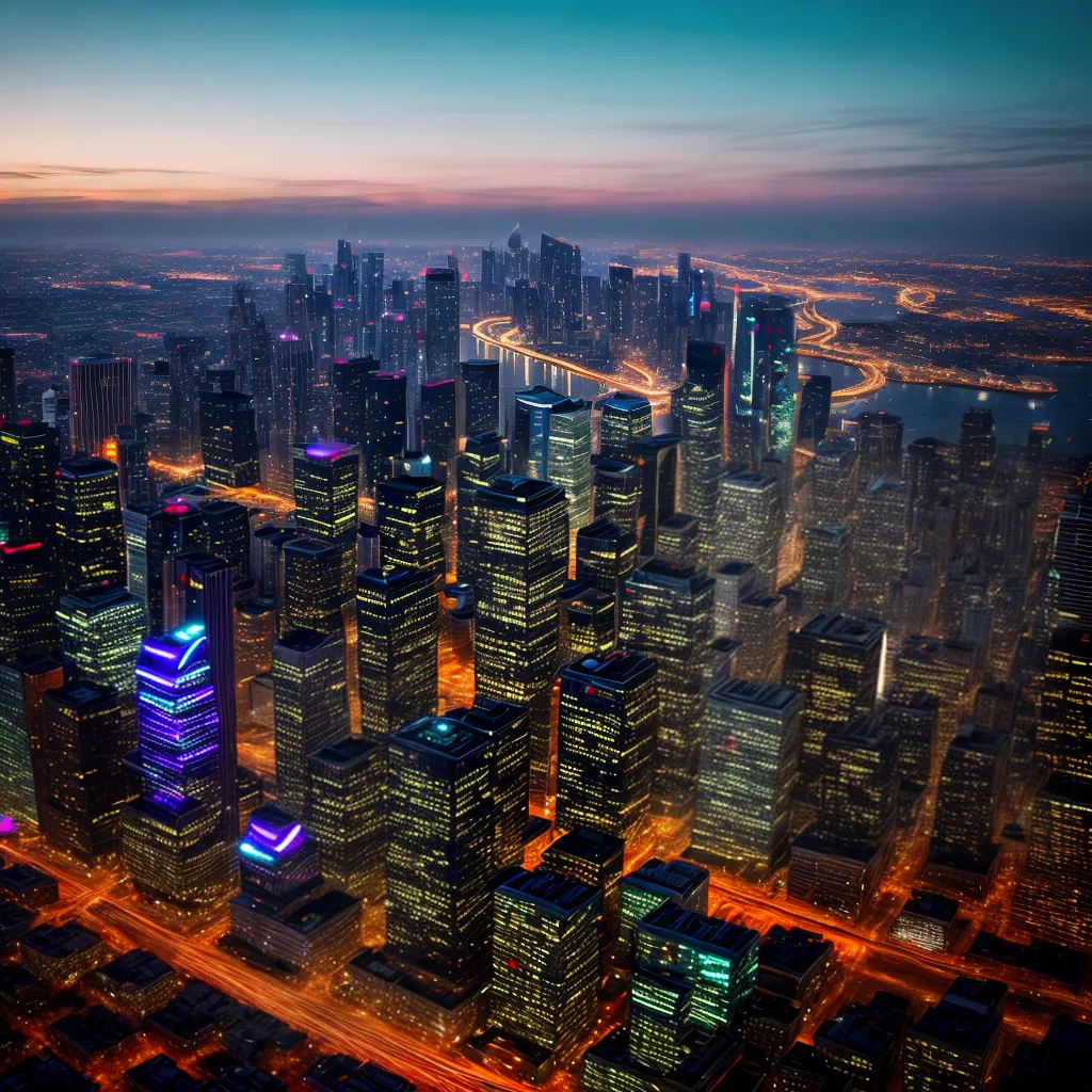 cidade futurista arranha ceu espaco cidade futurista arranha ceu espaco
