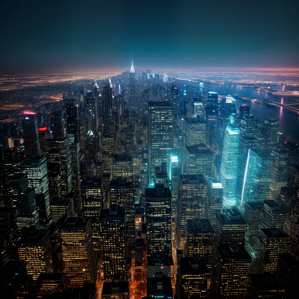 cidade futurista arranha ceu neon cidade futurista arranha ceu neon