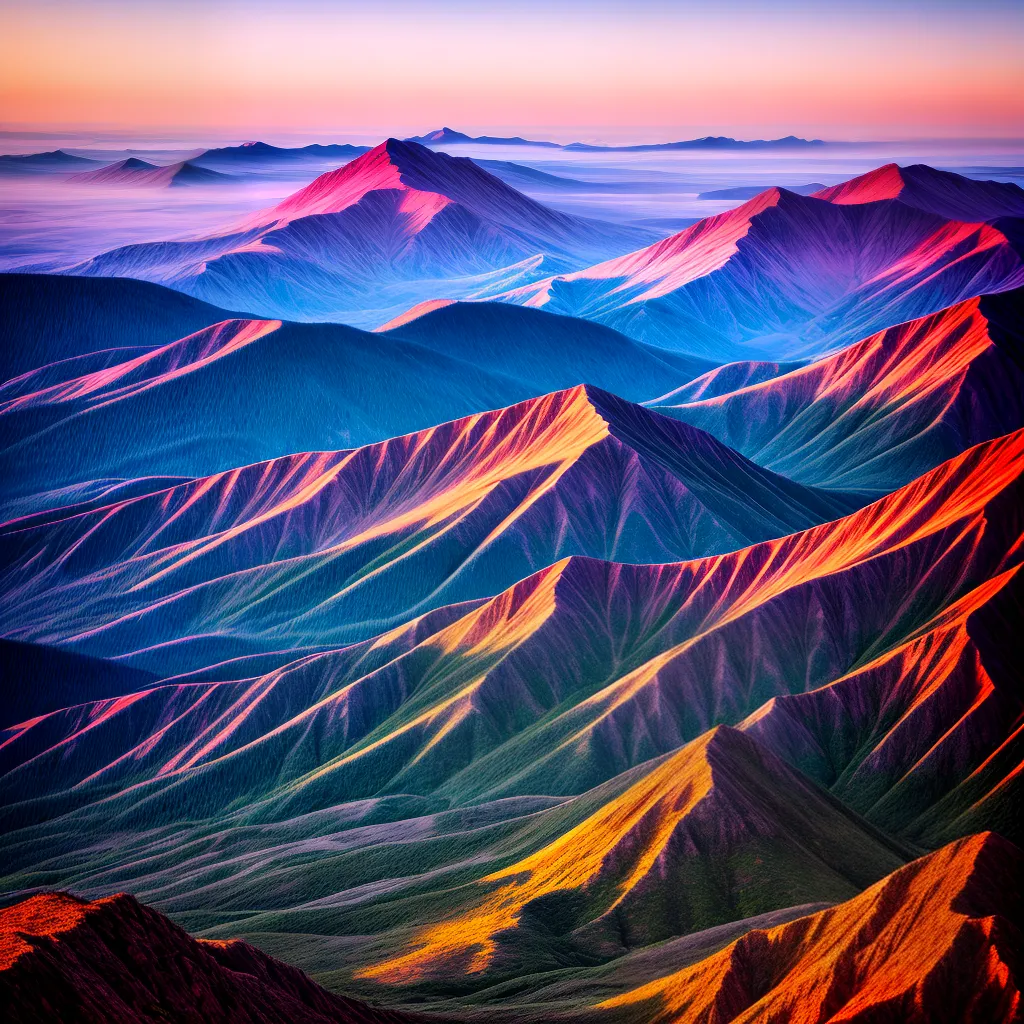 paisagem sonho por do sol montanhas criatura
